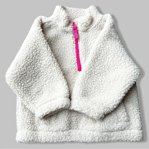 Gap Baby Sherpa Quarter-Zip Sweatshirt 18-24 months - Picture 2 of 14